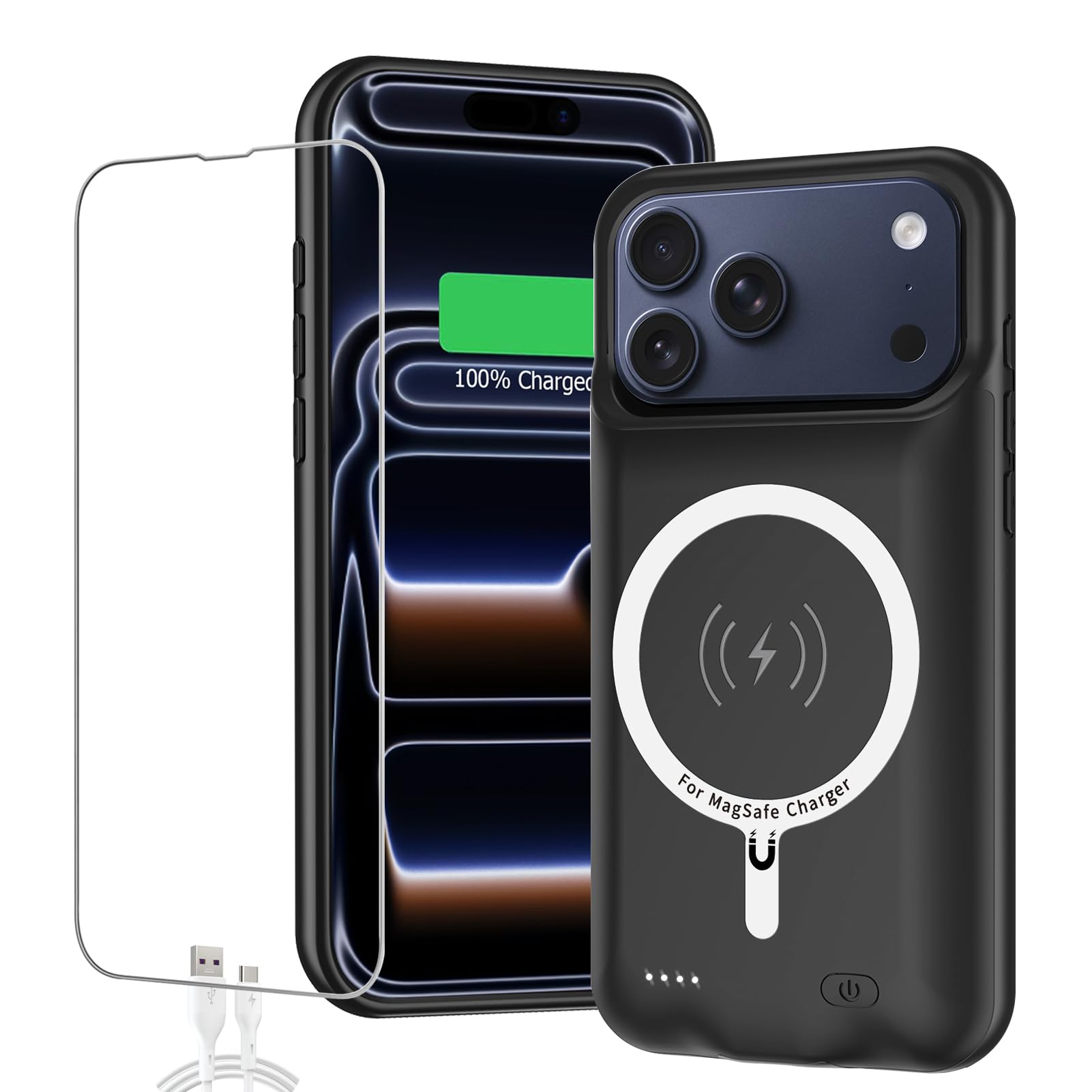 Amazon.com: Battery Case for iPhone 17 Pro Max, 12000mAh Capacity